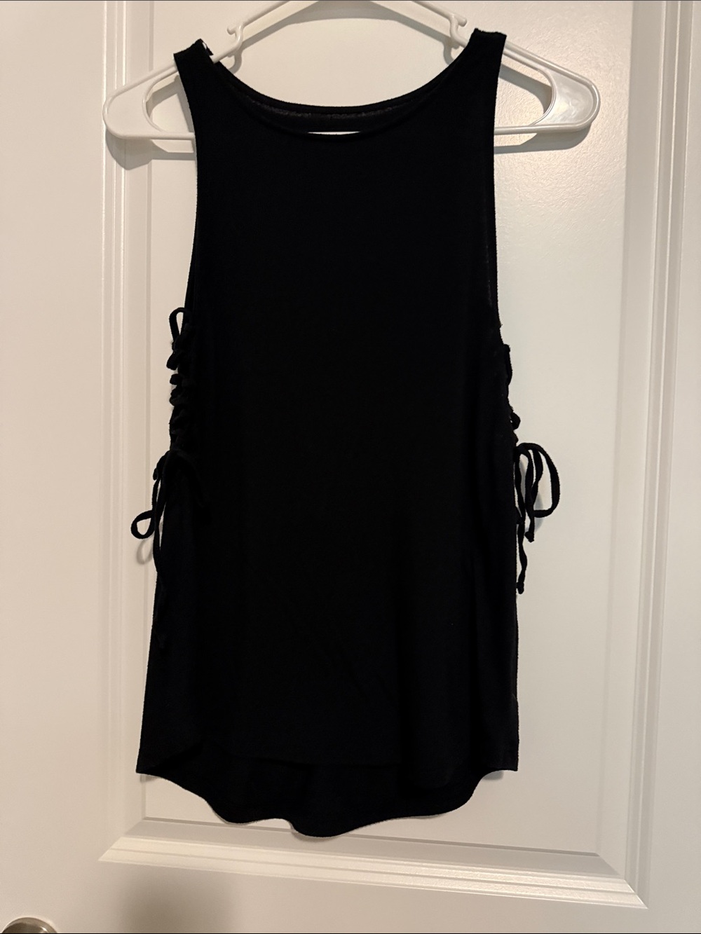 Mossimo Supply Co. Black Side-Tie Tank Top